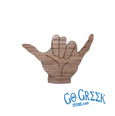 Wooden Mini Alpha Hand Symbol – Go Greek Store