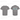 Alpha Xi Delta Real Gentlemen Class XI bow tie graphic on the back of gray Greek life fraternity shirt