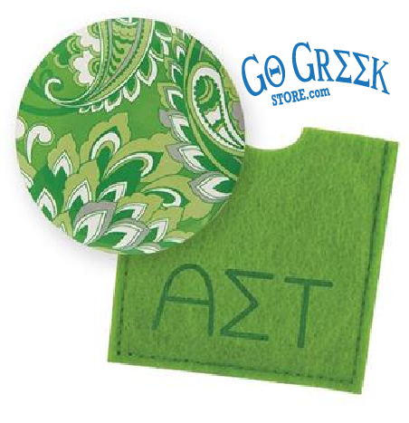 Go Greek Button Alpha Sigma Tau Button Mirror – Go Greek Store