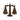 Wooden Mini Scales of Justice Symbol